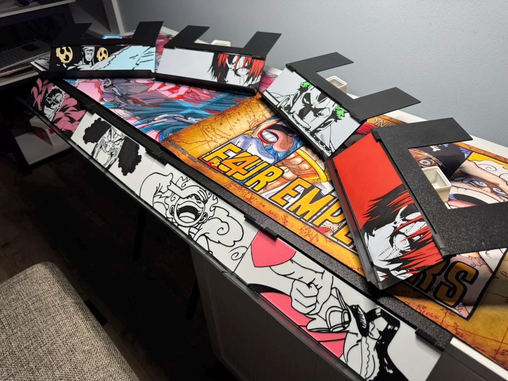 Hanging Card Holder & Stand, Enel, Foldable and Portable, V2 w/colors for any TCG!