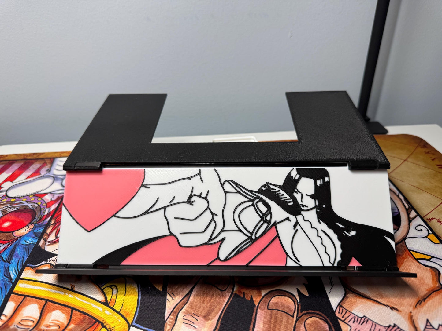 Hanging Card Holder & Stand, Boa Hancock, Foldable and Portable, V2 w/colors for any TCG!