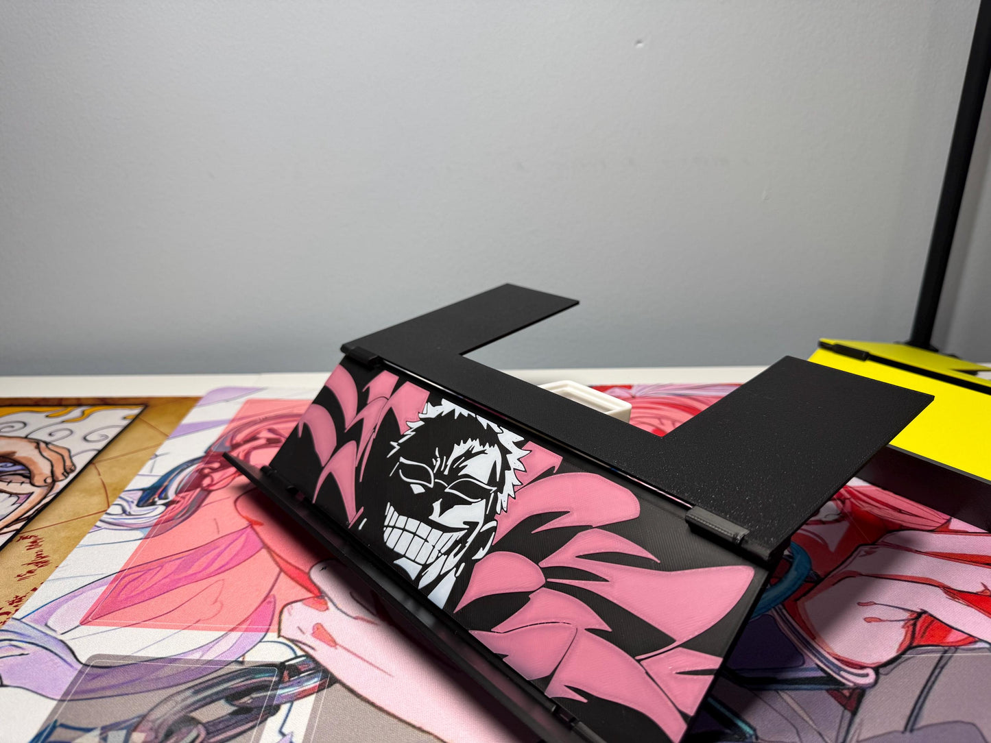 Hanging Card Holder & Stand, Doflamingo, Foldable and Portable, V2 w/colors for any TCG!