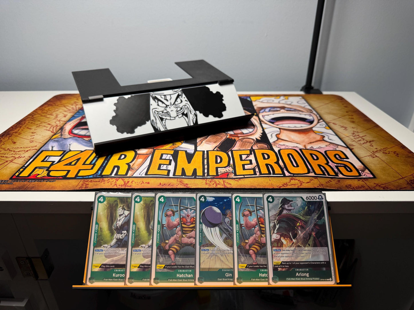 Hanging Card Holder & Stand, Blackbeard, Foldable and Portable, V2 w/colors for any TCG!