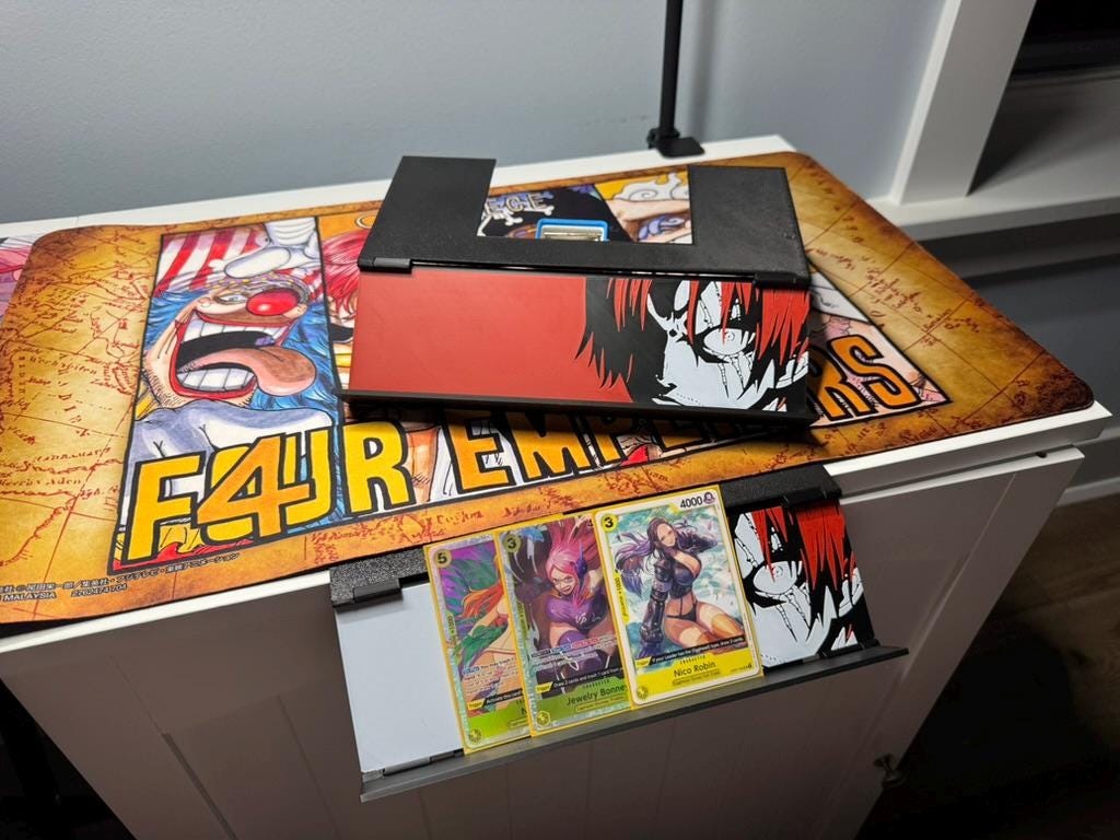 Hanging Card Holder & Stand, Shanks, Foldable and Portable, V2 w/colors for any TCG!