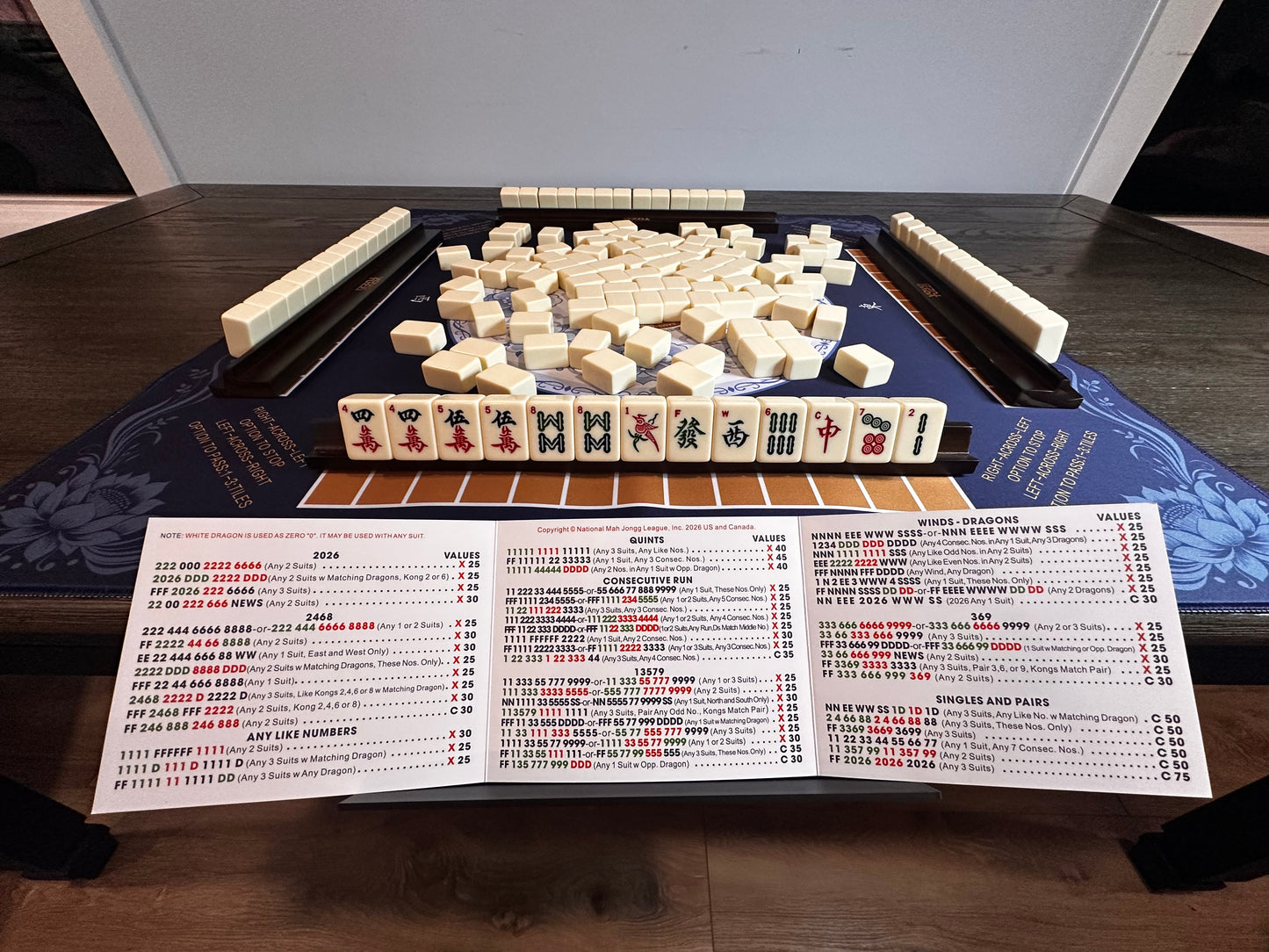 Foldable Mahjong Card Holder – Hands-Free NMJL Card Display