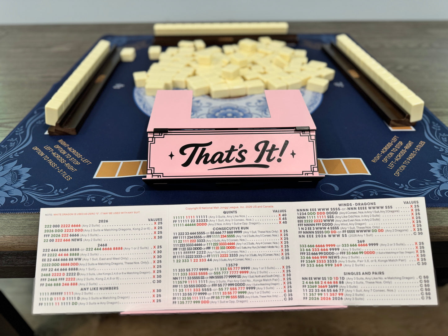 That's It! - Mahjong Card Holder – Hands-Free NMJL Card Display