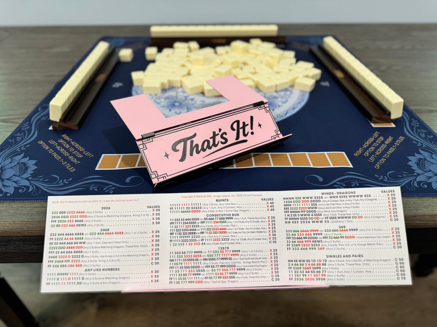 That's It! - Mahjong Card Holder – Hands-Free NMJL Card Display