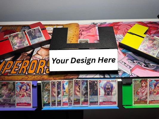 Hanging Card Holder, Custom Character/Design, Foldable and Portable, V2 w/colors for any TCG!