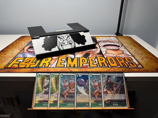 Hanging Card Holder & Stand, Blackbeard, Foldable and Portable, V2 w/colors for any TCG!