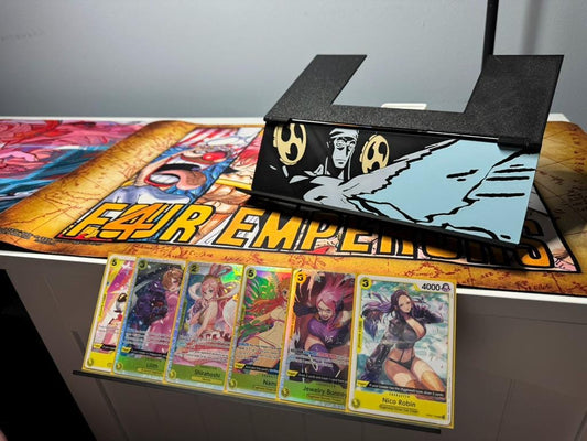 Hanging Card Holder & Stand, Enel, Foldable and Portable, V2 w/colors for any TCG!